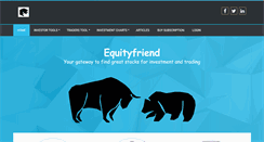 Desktop Screenshot of equityfriend.com